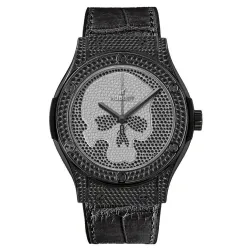 Часы Hublot Classic Fusion Skull 45mm 511.ND.9100.LR.1700.SKULL Titanium Full Pave Watch 030242
