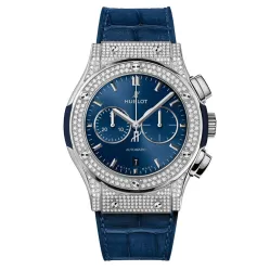 Часы Hublot Classic Fusion Chronograph King Pave 42mm 521.OX.9010.LR.1704 030261