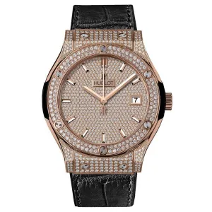 Часы Hublot Classic Fusion 45 mm Classic Fusion King Gold Full Pave 511.OX.9010.LR.1704 030274