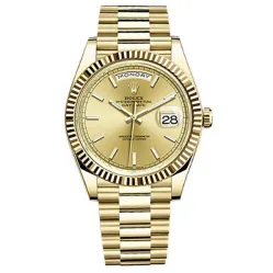 Часы Rolex Day-Date 40 mm yellow gold 228238 Champagne-colour set with diamonds 020529