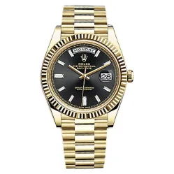 Часы Rolex Day-Date 40 mm yellow gold 228238 Black set with diamonds 020530