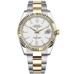 Часы Rolex Datejust 41 Yellow Rolesor Oyster 126333 White Oyster Bracelet 020457