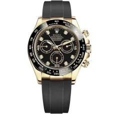 Часы Rolex Cosmograph Daytona Yellow Gold Black Cerachrom 116518LN Black set with diamonds 020834