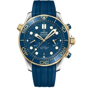 Часы Omega Seamaster Diver 300m Omega Co‑Axial Master Chronometer Chronograph 44 mm 210.22.44.51.03.001 290127