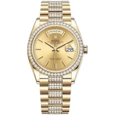 Часы Rolex Day-Date 36 Yellow gold Bezel set with diamond President Bracelet 128348rbr-0027 020637