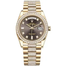 Часы Rolex Day-Date 36 Yellow gold Bezel set with diamond President Bracelet 128348rbr-0007 020641