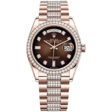 Часы Rolex Day-Date 36 Everose gold Bezel set with diamond President Bracelet 128345rbr-0041 020643
