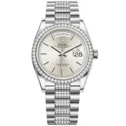 Часы Rolex Day-Date 36 White gold Bezel set with diamond President Bracelet 128349rbr-0013 020650