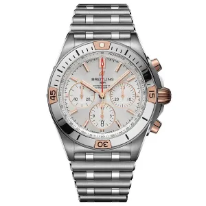 Часы Breitling Chronomat B01 42 Steel & 18k red gold - Silver IB0134101G1A1 270234