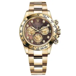 Часы Rolex Cosmograph Daytona Yellow Gold 116508 Black mother-of-pearl set with diamonds 020841