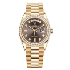 Часы Rolex Day Date Ladies Dark grey set with diamonds 128348RBR 020662