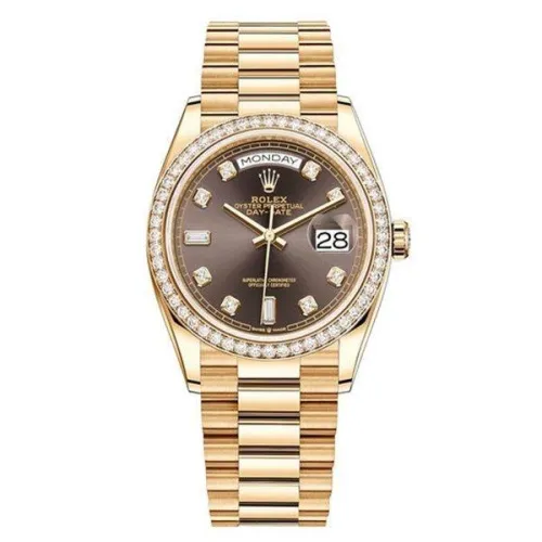 Часы Rolex Day Date Ladies Dark grey set with diamonds 128348RBR 020662