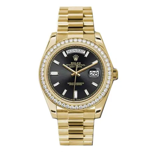 Часы Rolex Day-Date II Black set with diamonds 228348RBR 020556