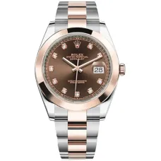 Часы Rolex Datejust 41 126301 Chocolate set with diamonds Oyster Bracelet 020499