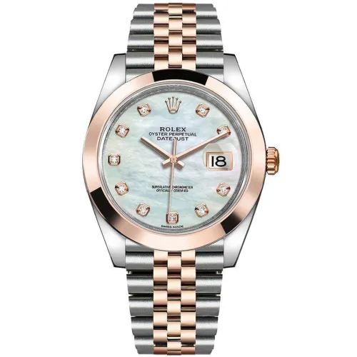 Часы Rolex Datejust 41 126301 White mother-of-pearl set with diamonds 0204118