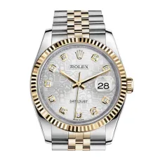 Часы Rolex Datejust Lady Steel Yellow Gold 36mm 116233-Silver-Jubilee-Diamond-Jubilee 26990 21271